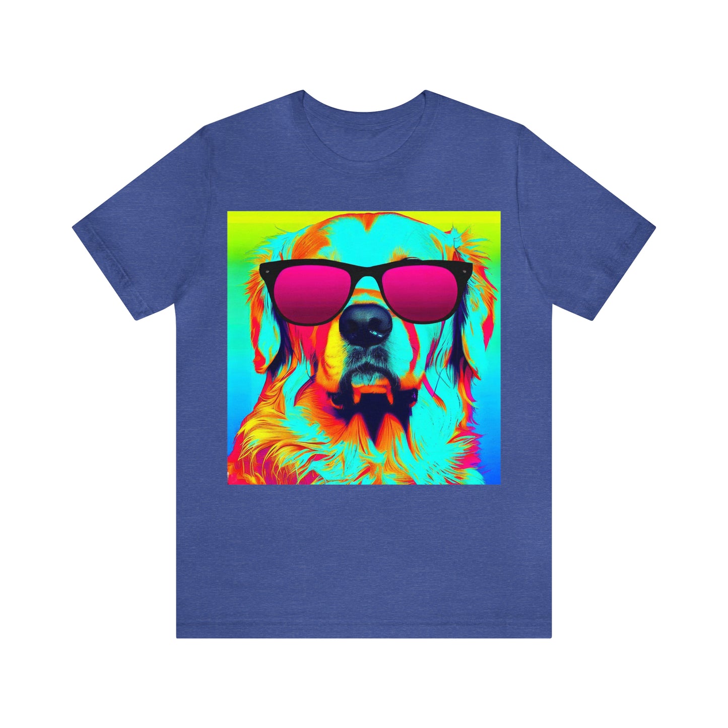 Pop Art Golden Retriever Wearing Sunglasses