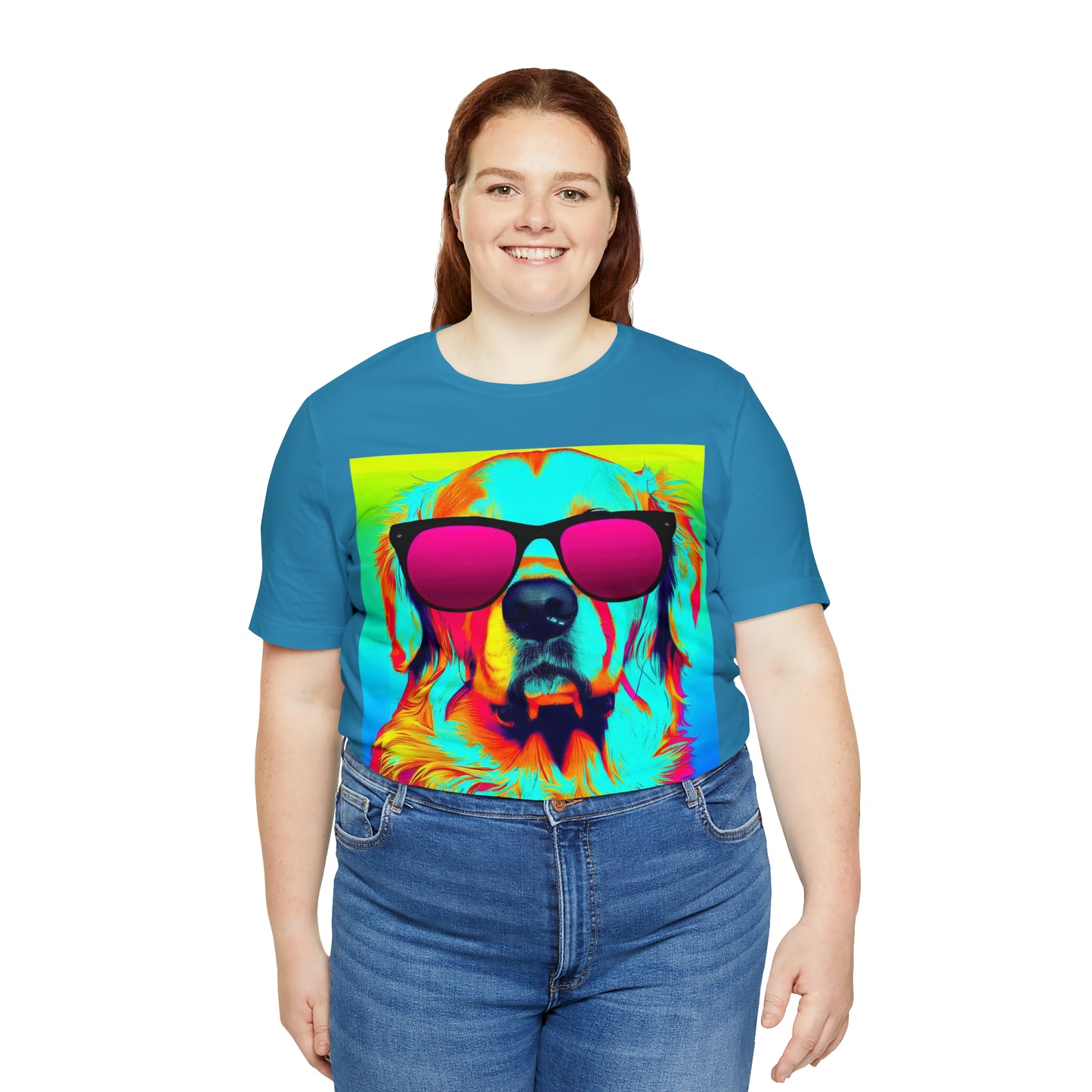 Pop Art Golden Retriever Wearing Sunglasses