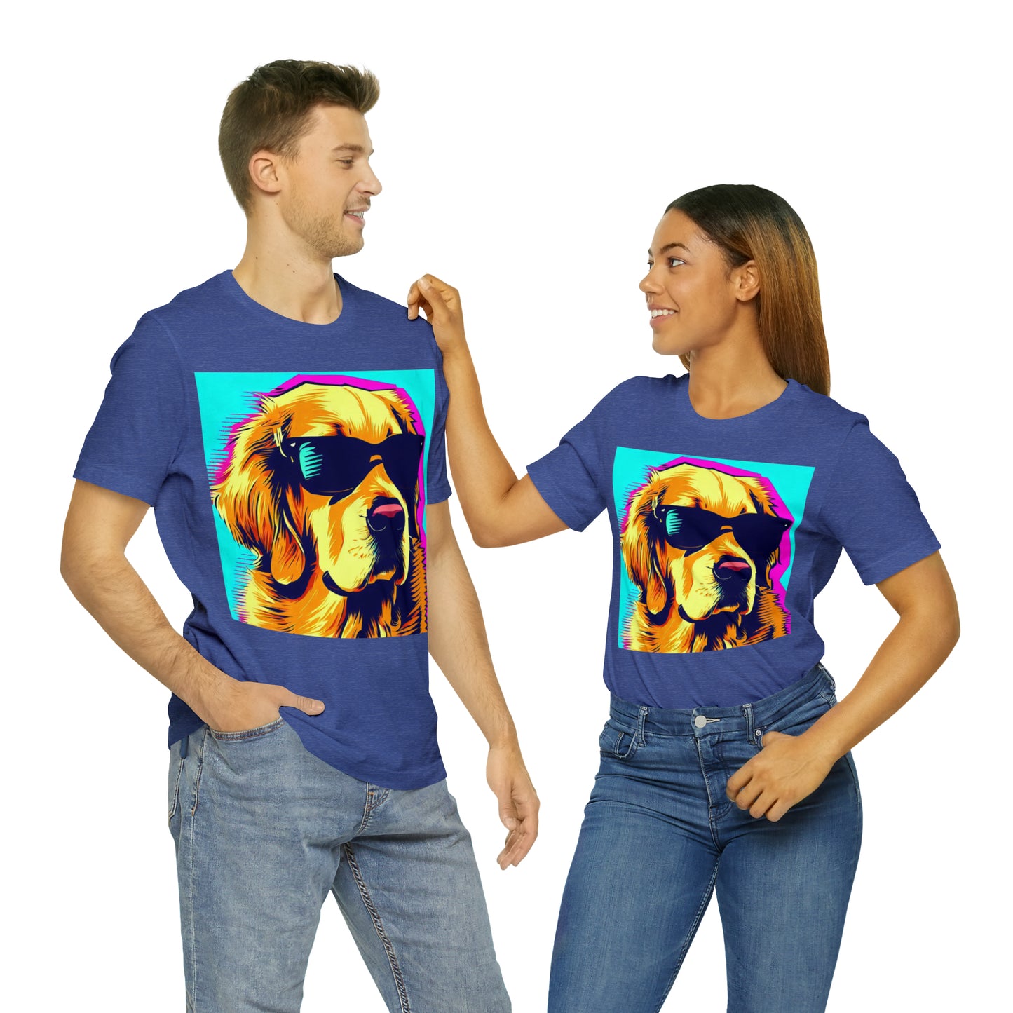 Pop Art Golden Retriever Wearing Sunglasses