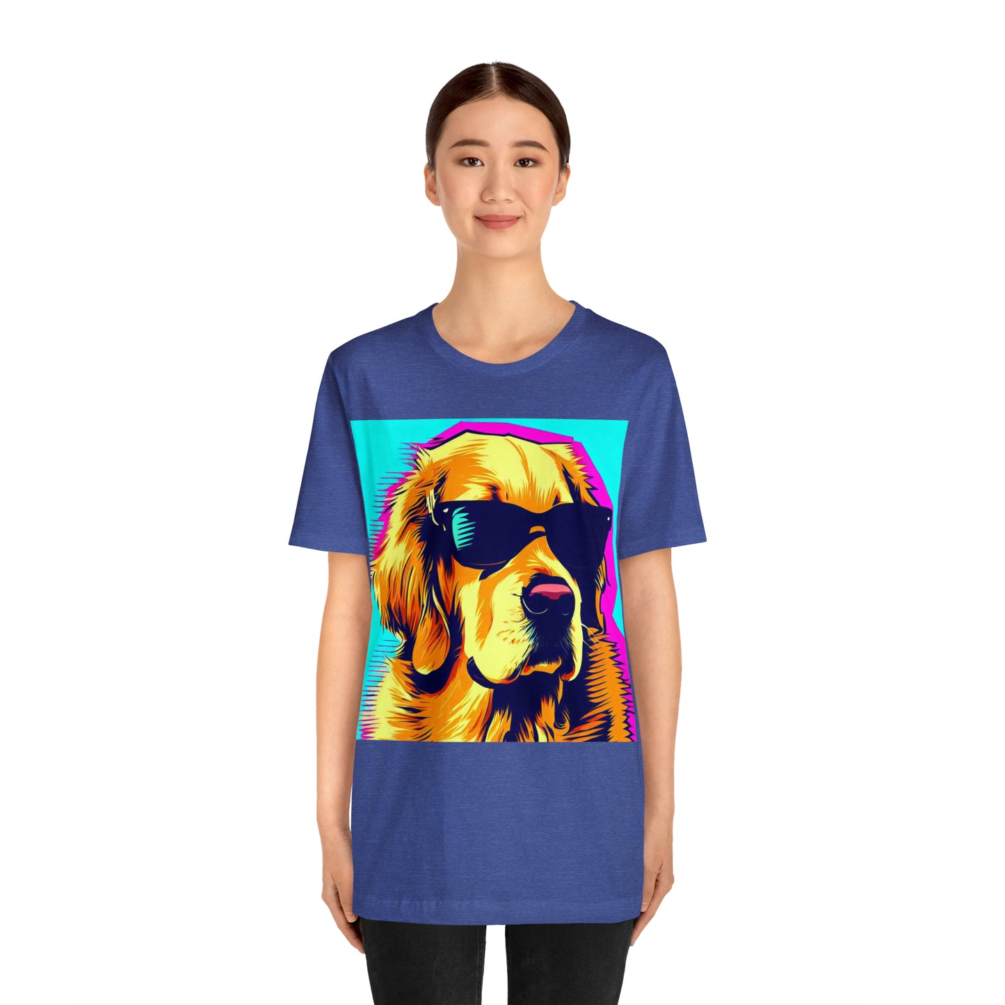 Pop Art Golden Retriever Wearing Sunglasses