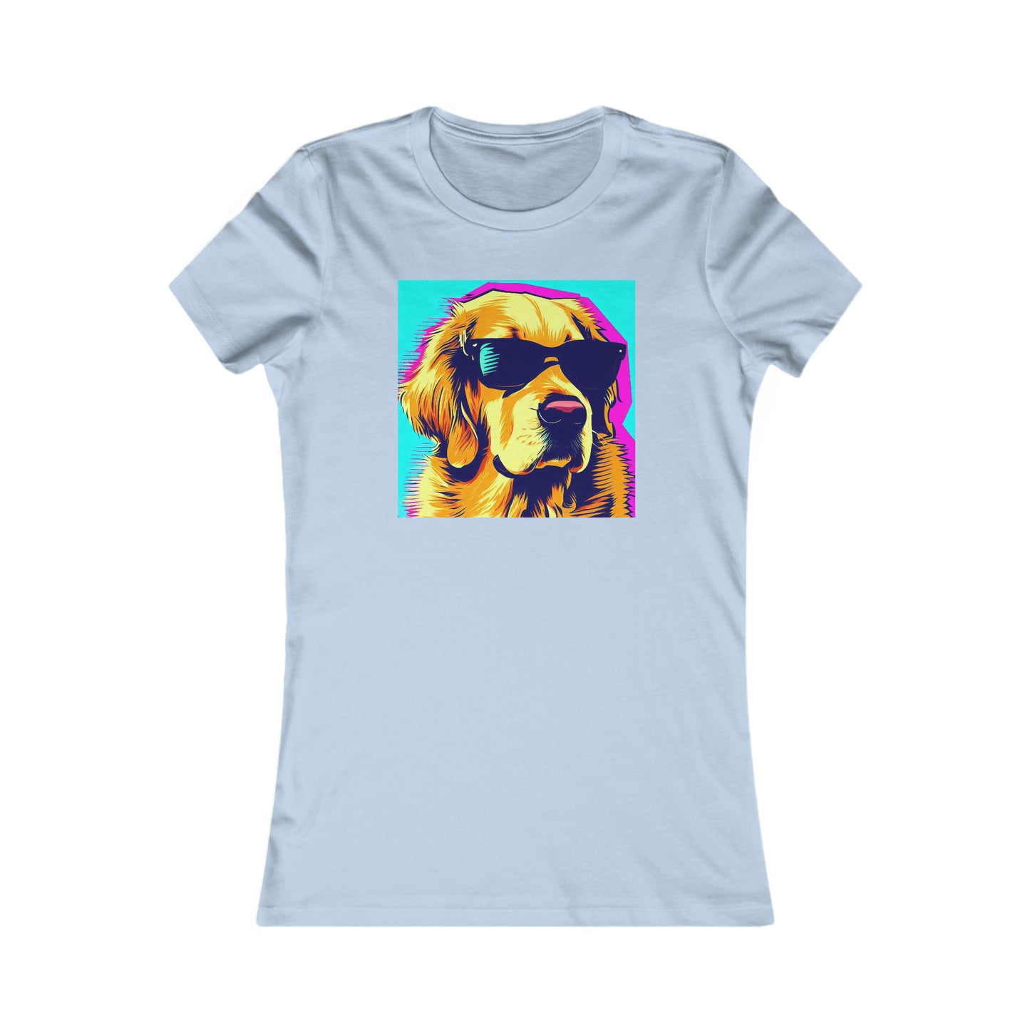 Pop Art Golden Retriever with Sunglasses