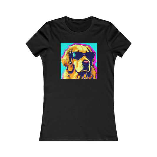 Pop Art Golden Retriever with Sunglasses