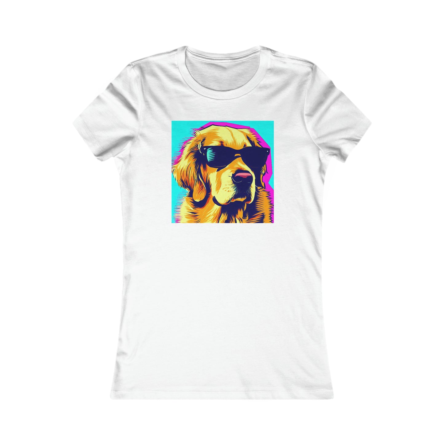 Pop Art Golden Retriever with Sunglasses