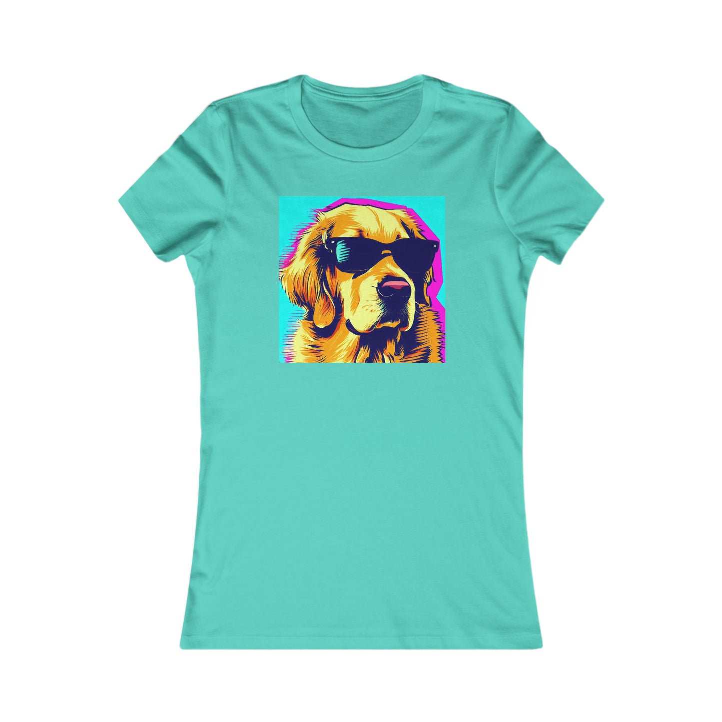 Pop Art Golden Retriever with Sunglasses