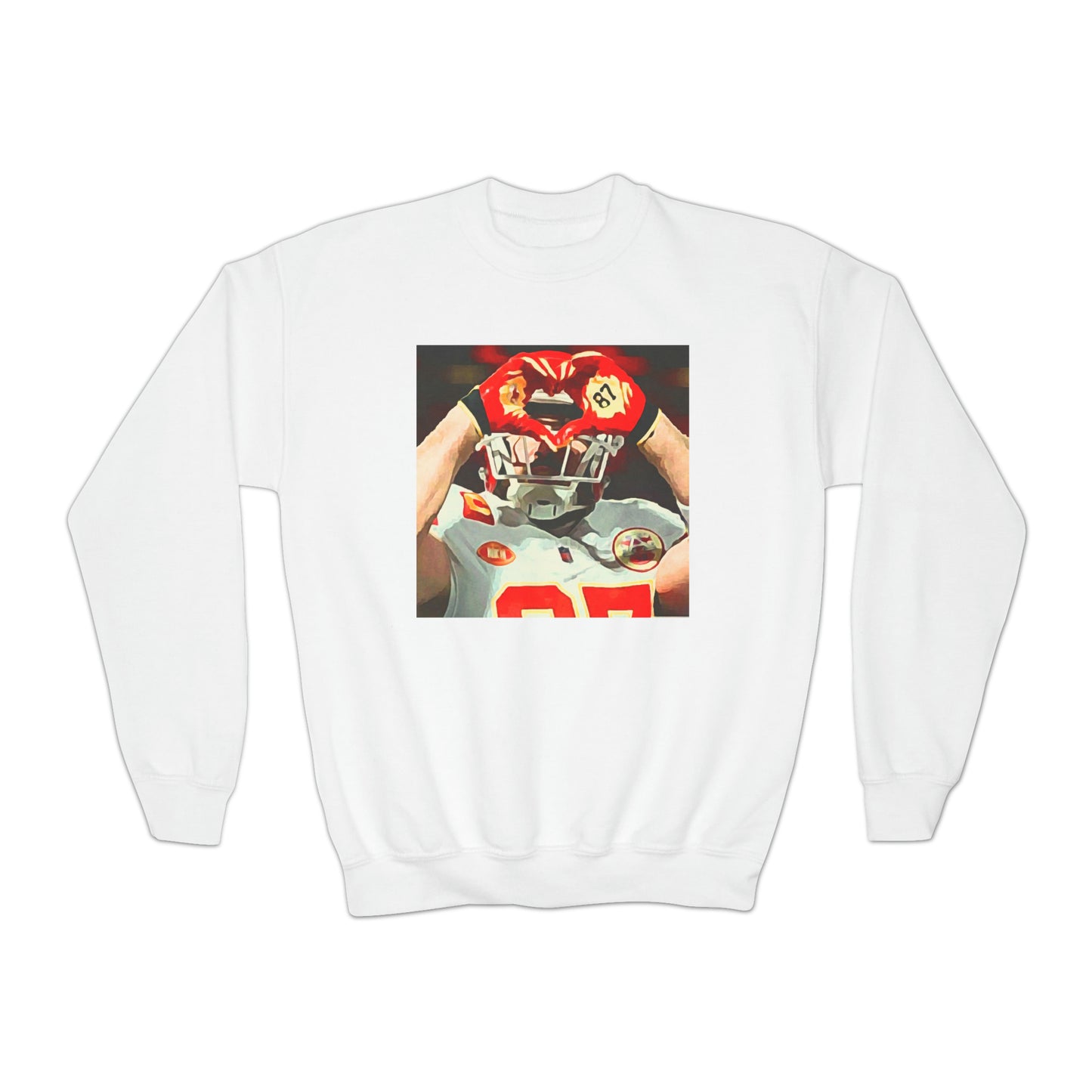 Travis Heart - Youth Crewneck Sweatshirt