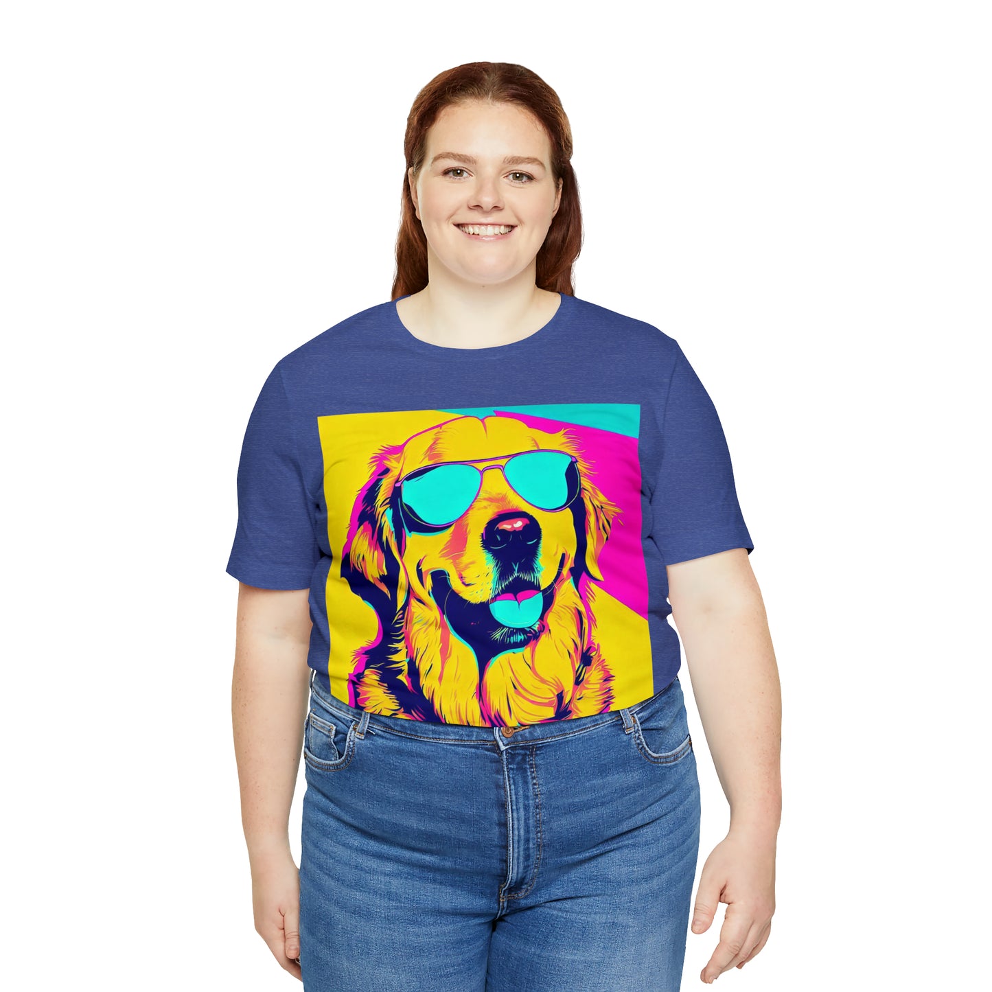 Pop Art Golden Retriever Wearing Sunglasses