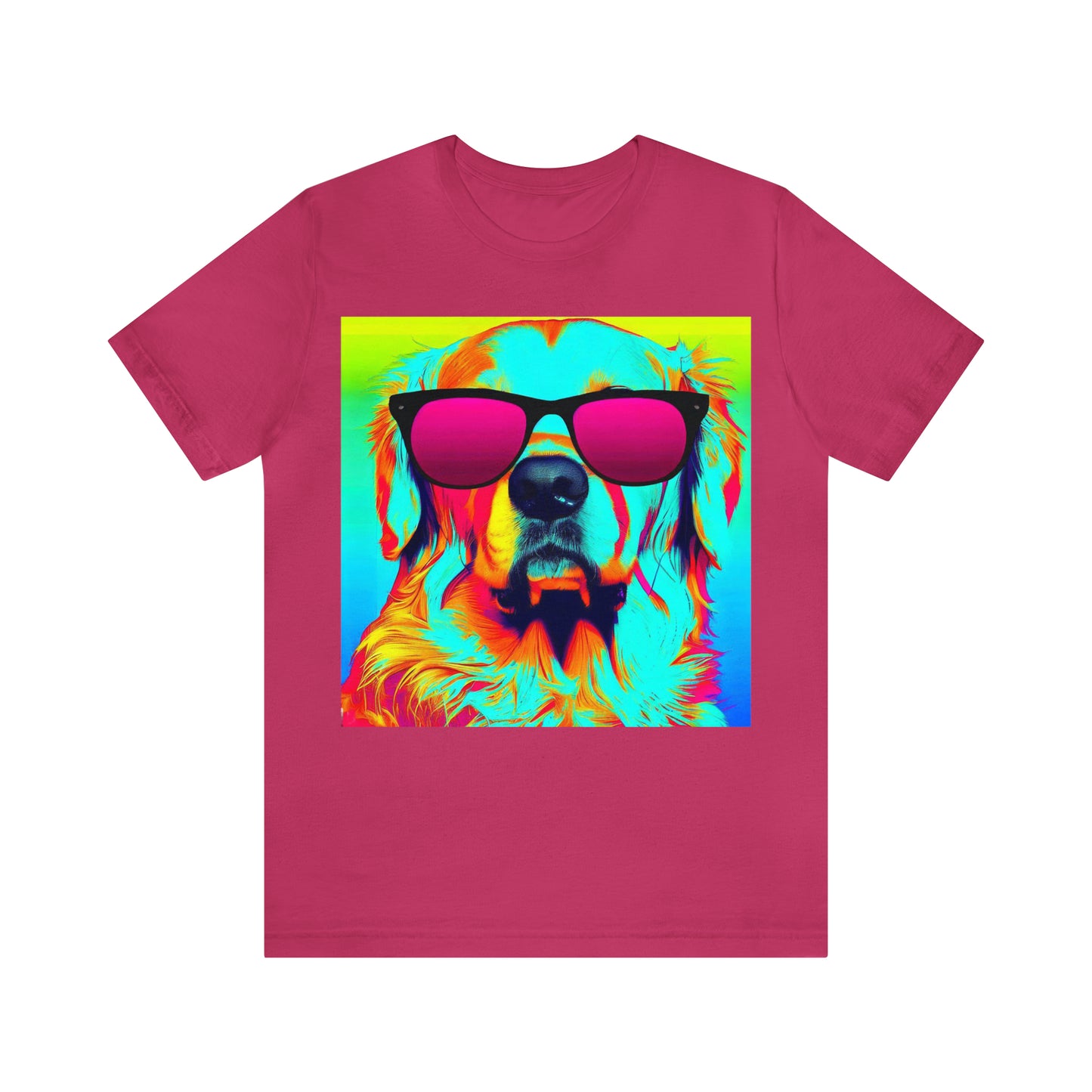 Pop Art Golden Retriever Wearing Sunglasses