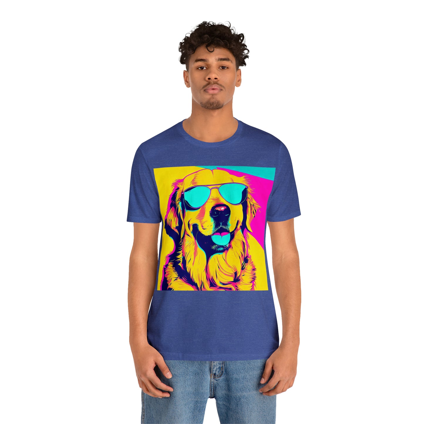 Pop Art Golden Retriever Wearing Sunglasses