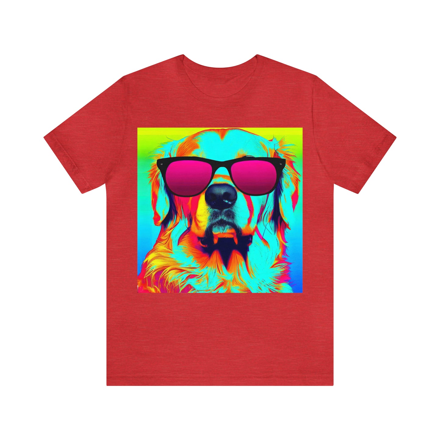 Pop Art Golden Retriever Wearing Sunglasses