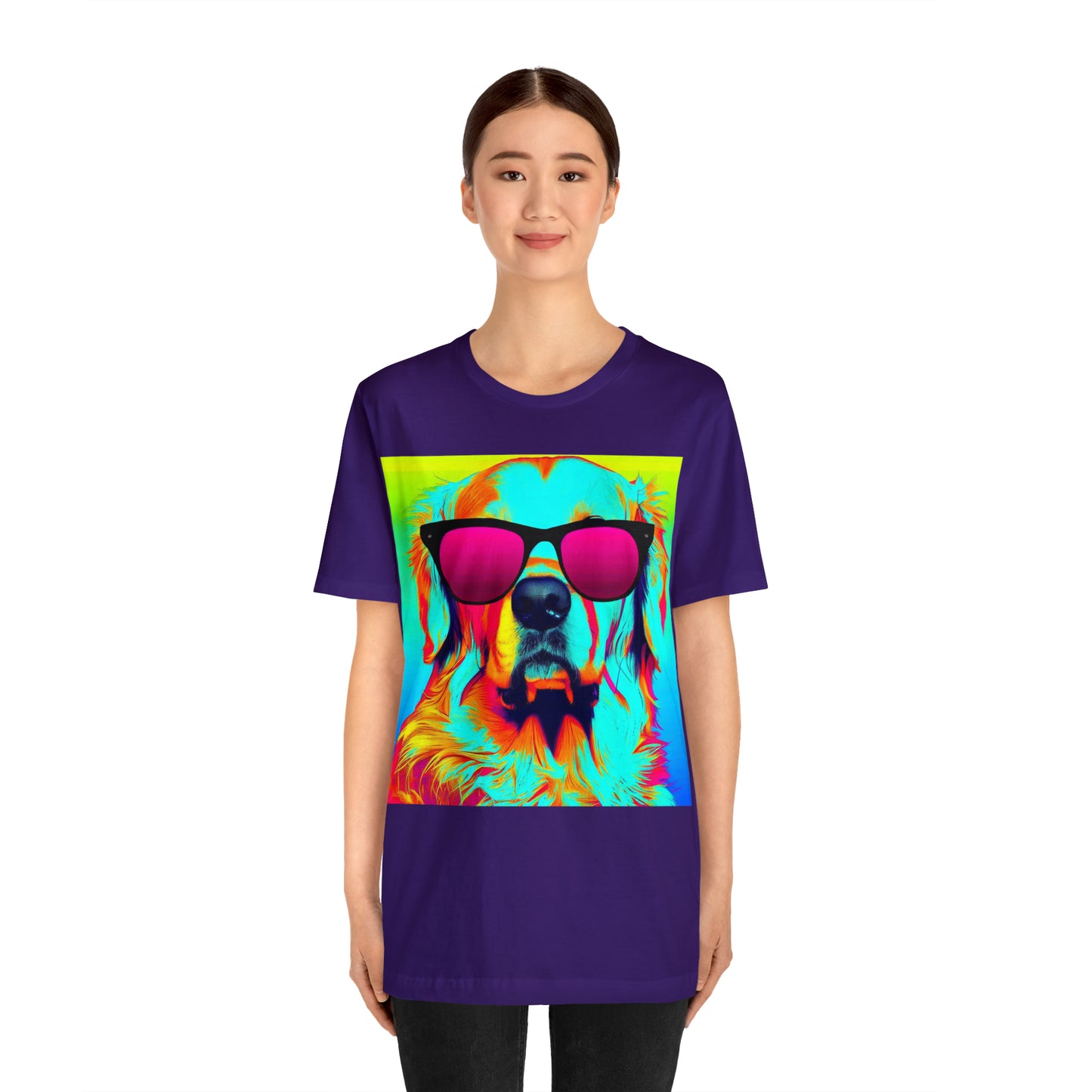 Pop Art Golden Retriever Wearing Sunglasses