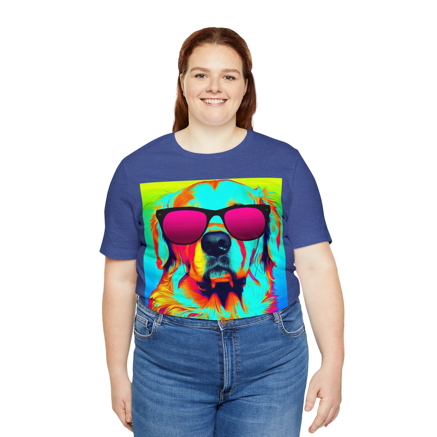 Pop Art Golden Retriever Wearing Sunglasses