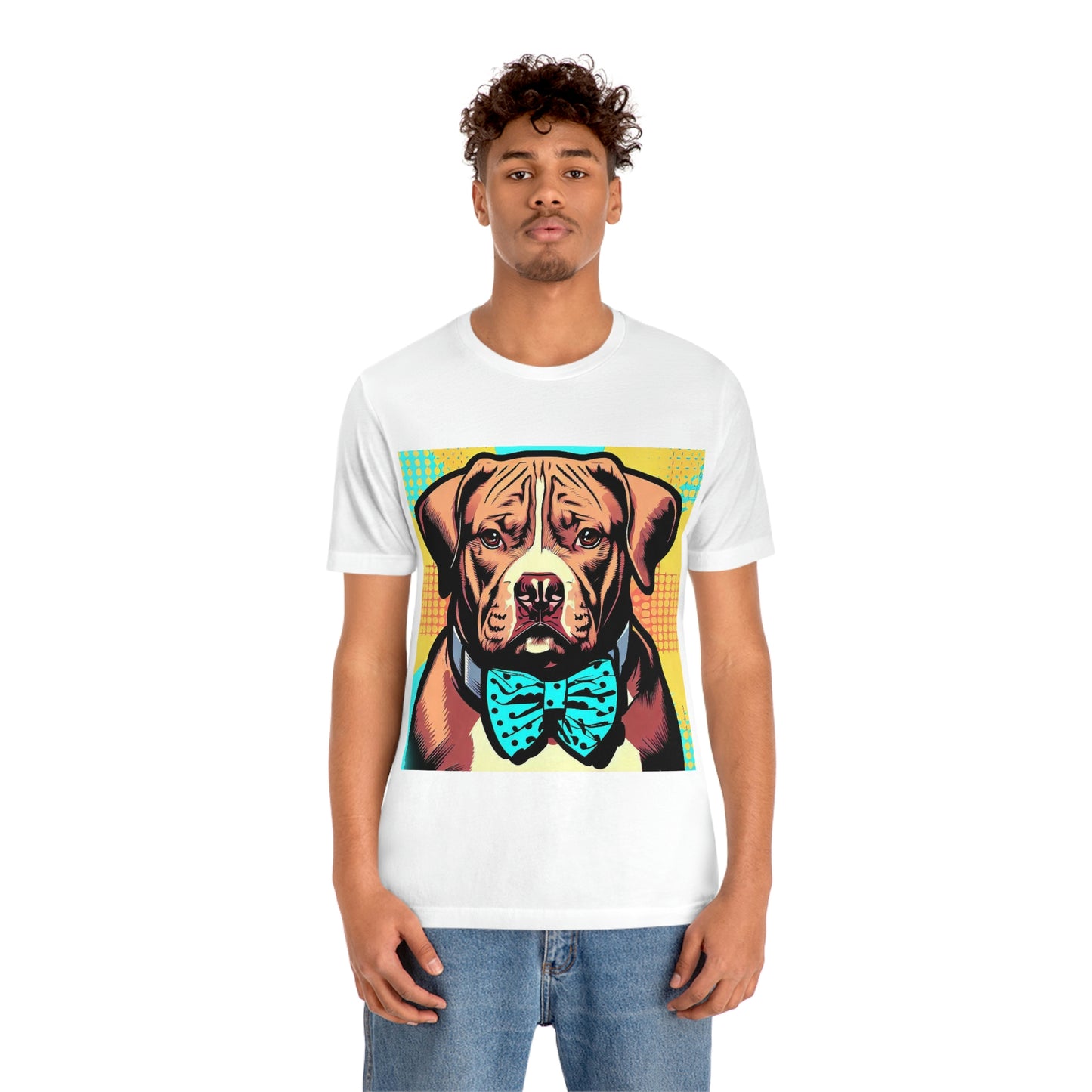 Pop Art Pit Bull in a Bow Tie