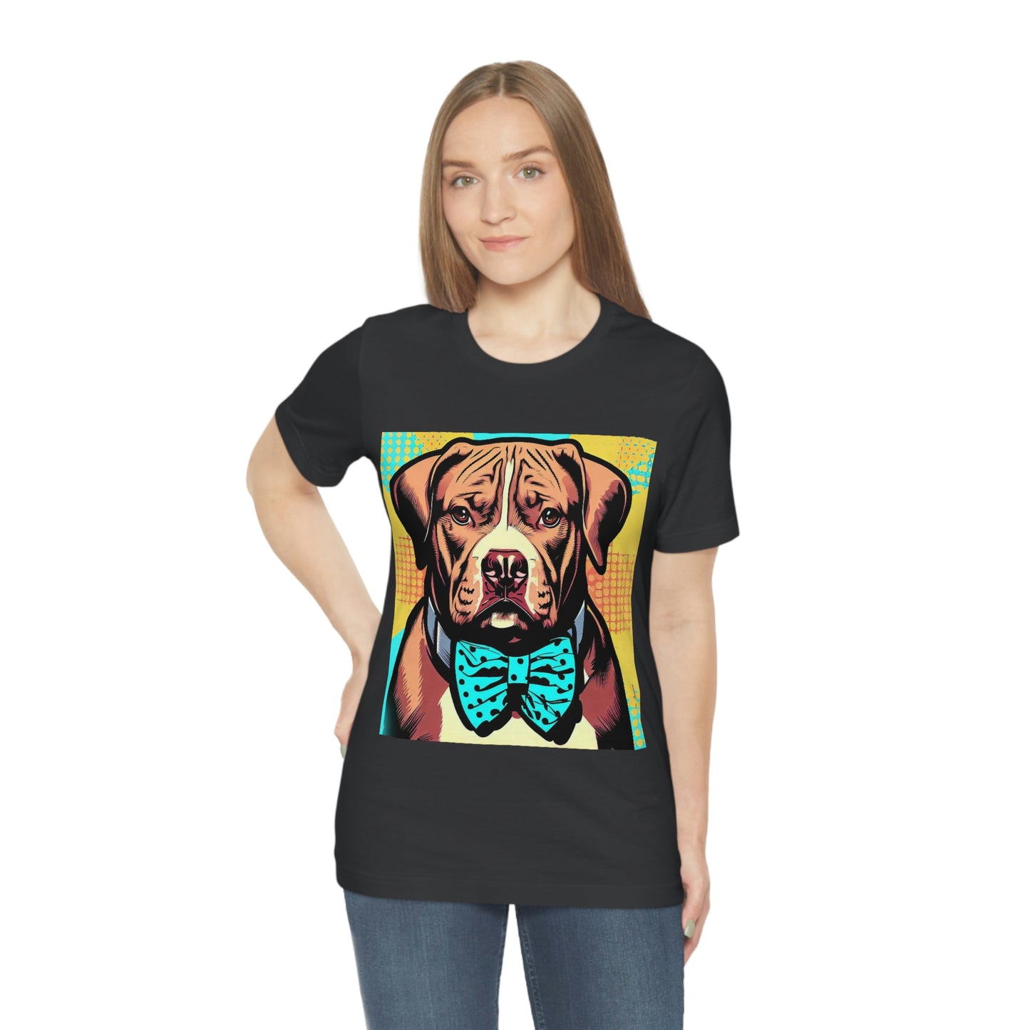 Pop Art Pit Bull in a Bow Tie