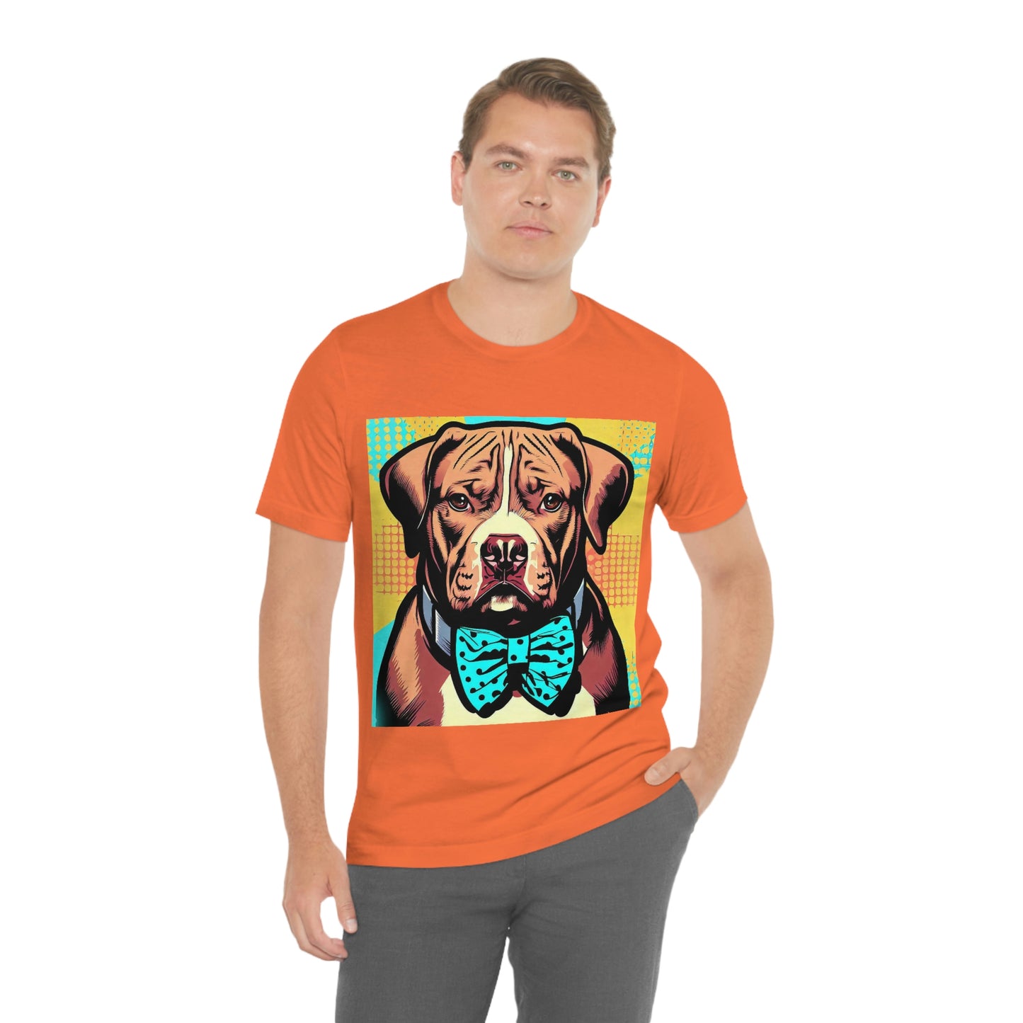 Pop Art Pit Bull in a Bow Tie