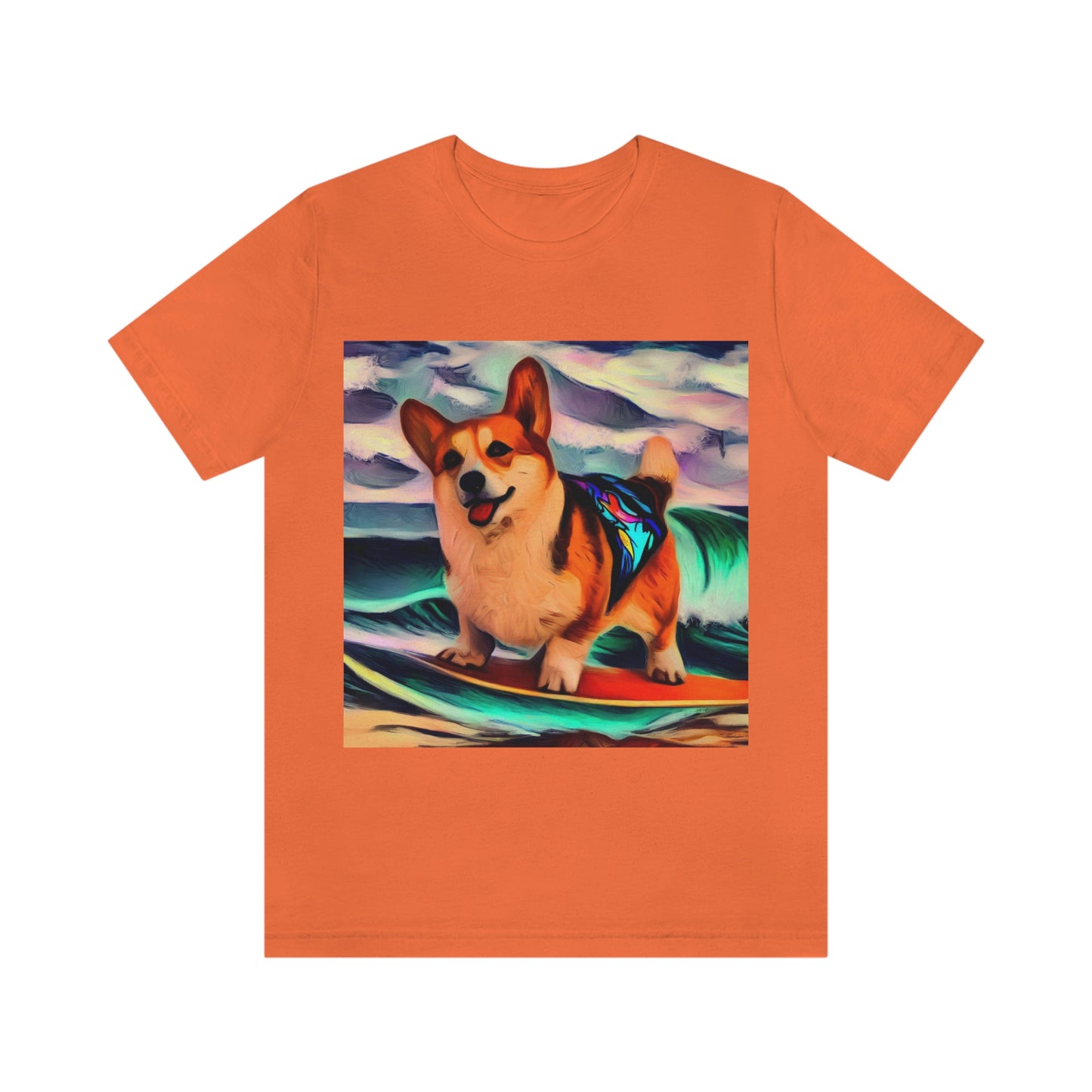 Surfing Corgi