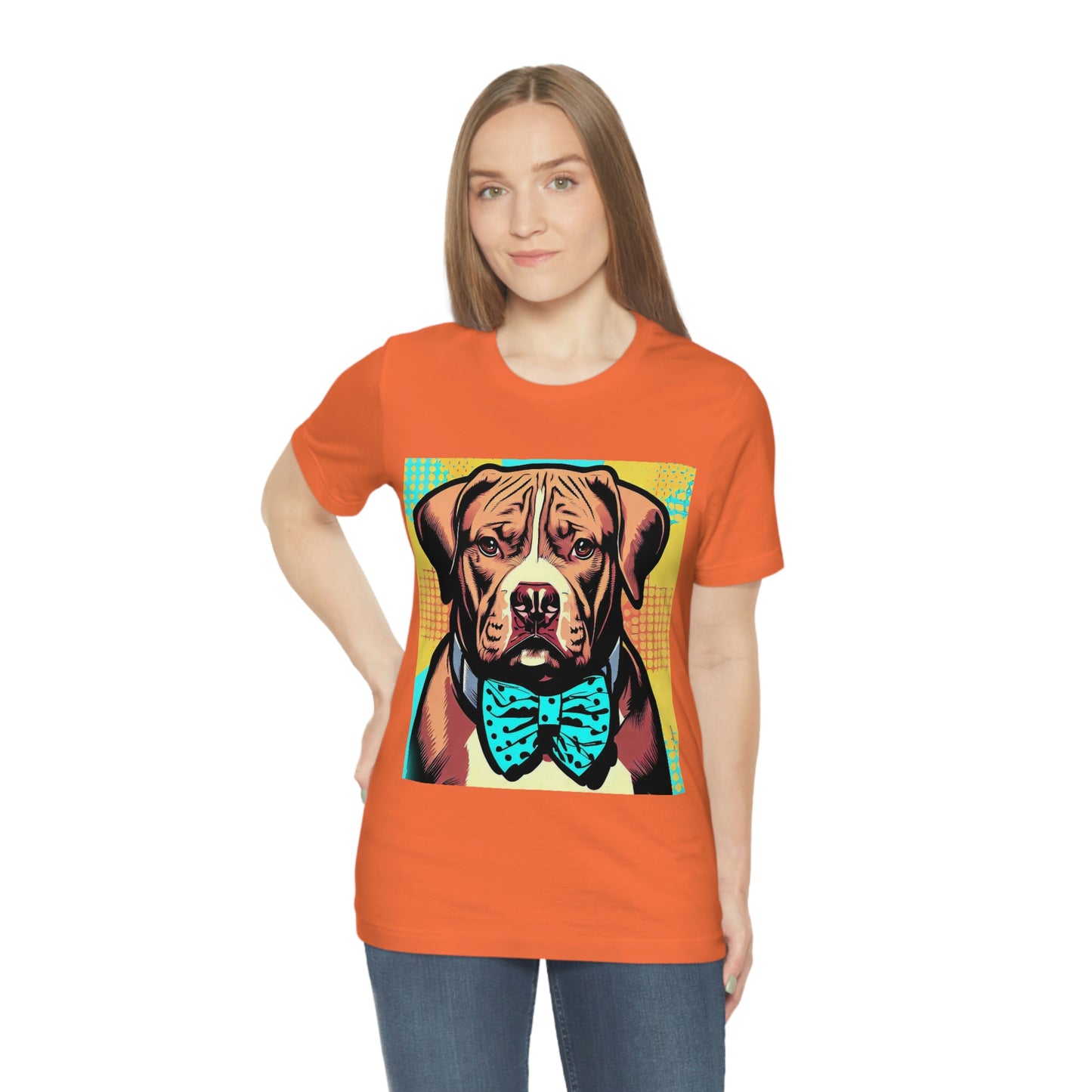 Pop Art Pit Bull in a Bow Tie