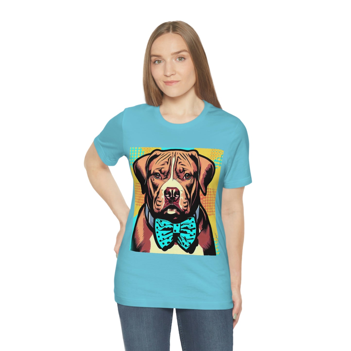 Pop Art Pit Bull in a Bow Tie