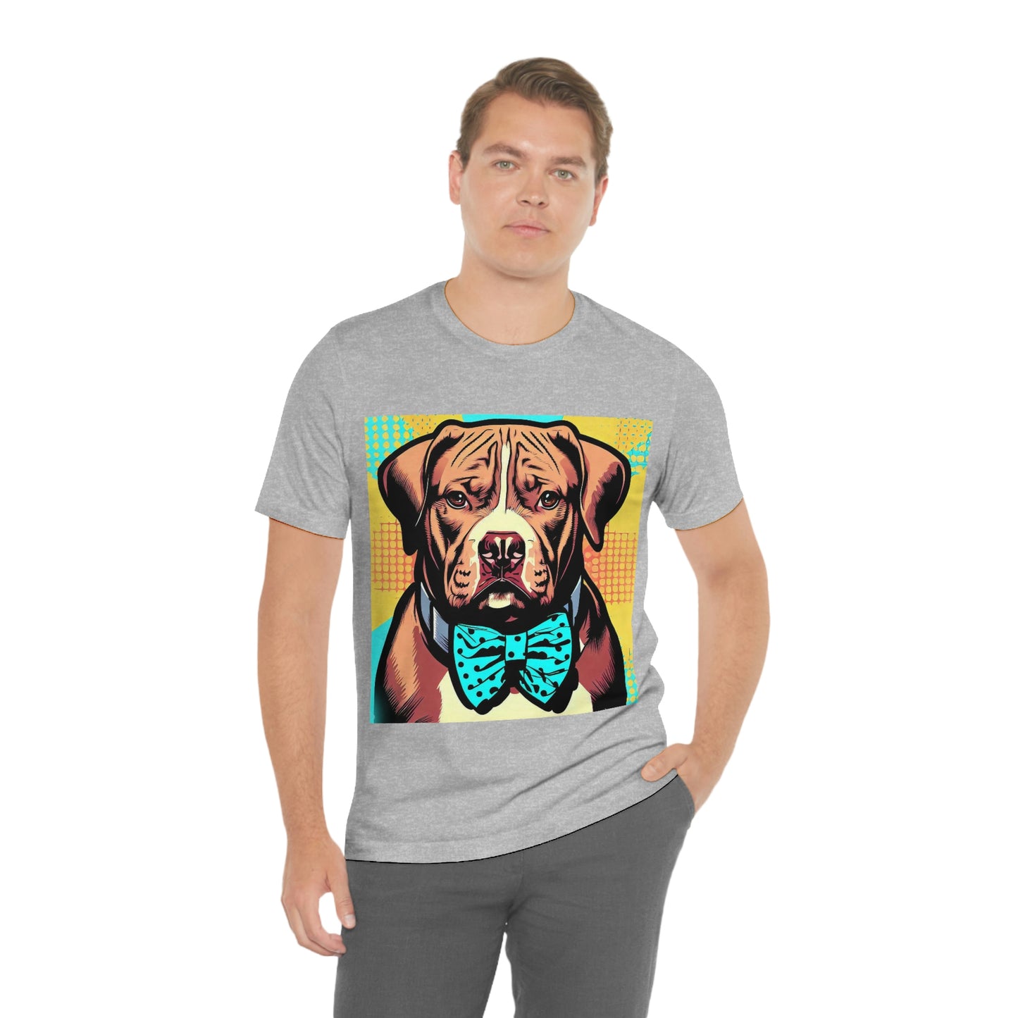 Pop Art Pit Bull in a Bow Tie