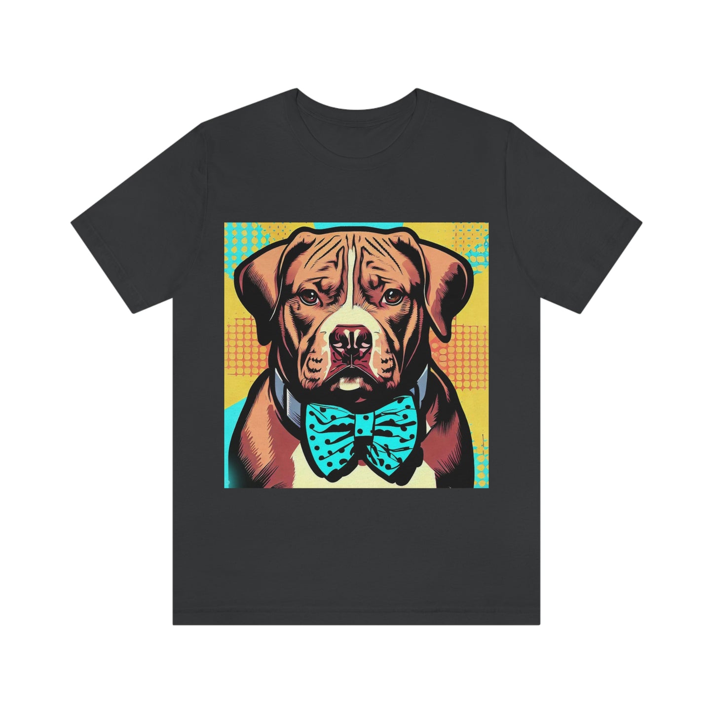 Pop Art Pit Bull in a Bow Tie