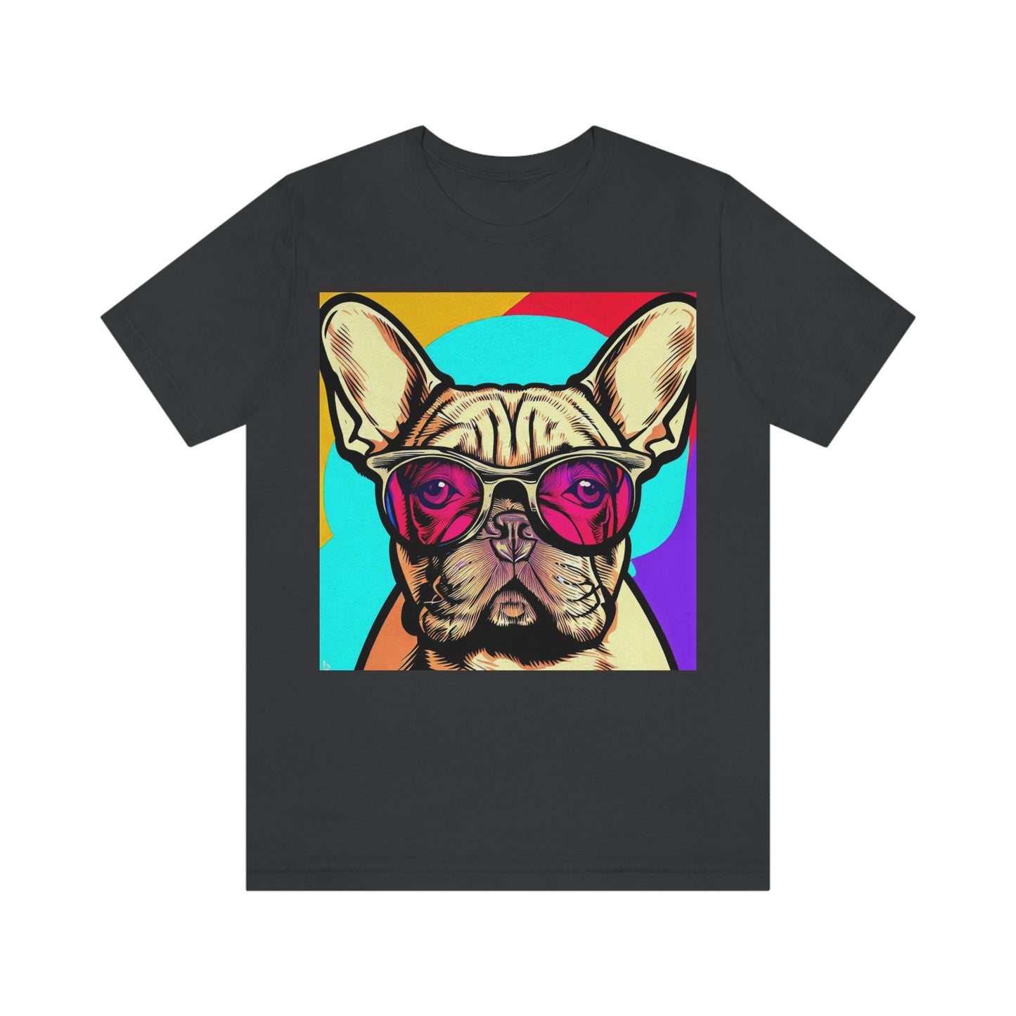 Pop Art French Bulldog Wearing Glasses