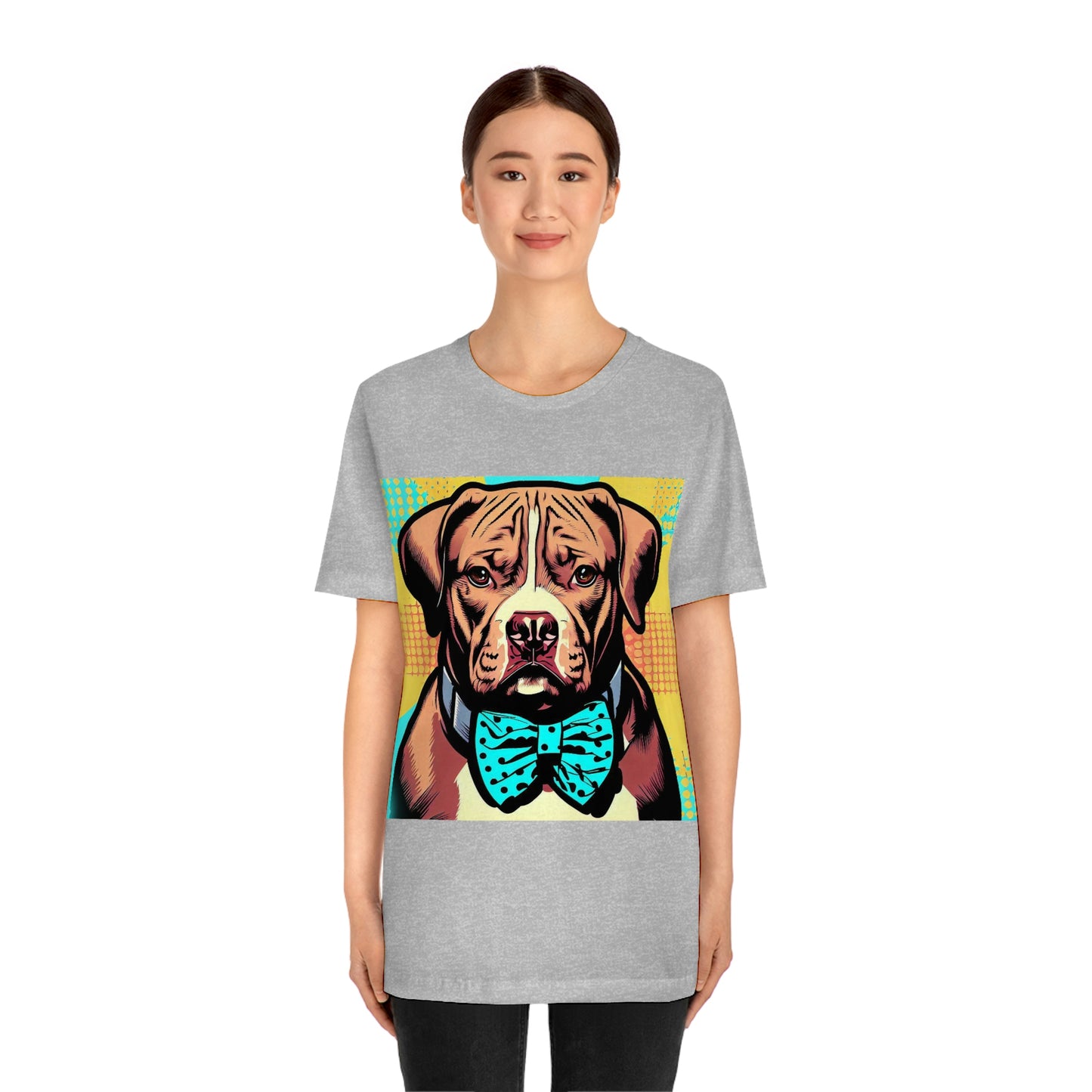 Pop Art Pit Bull in a Bow Tie