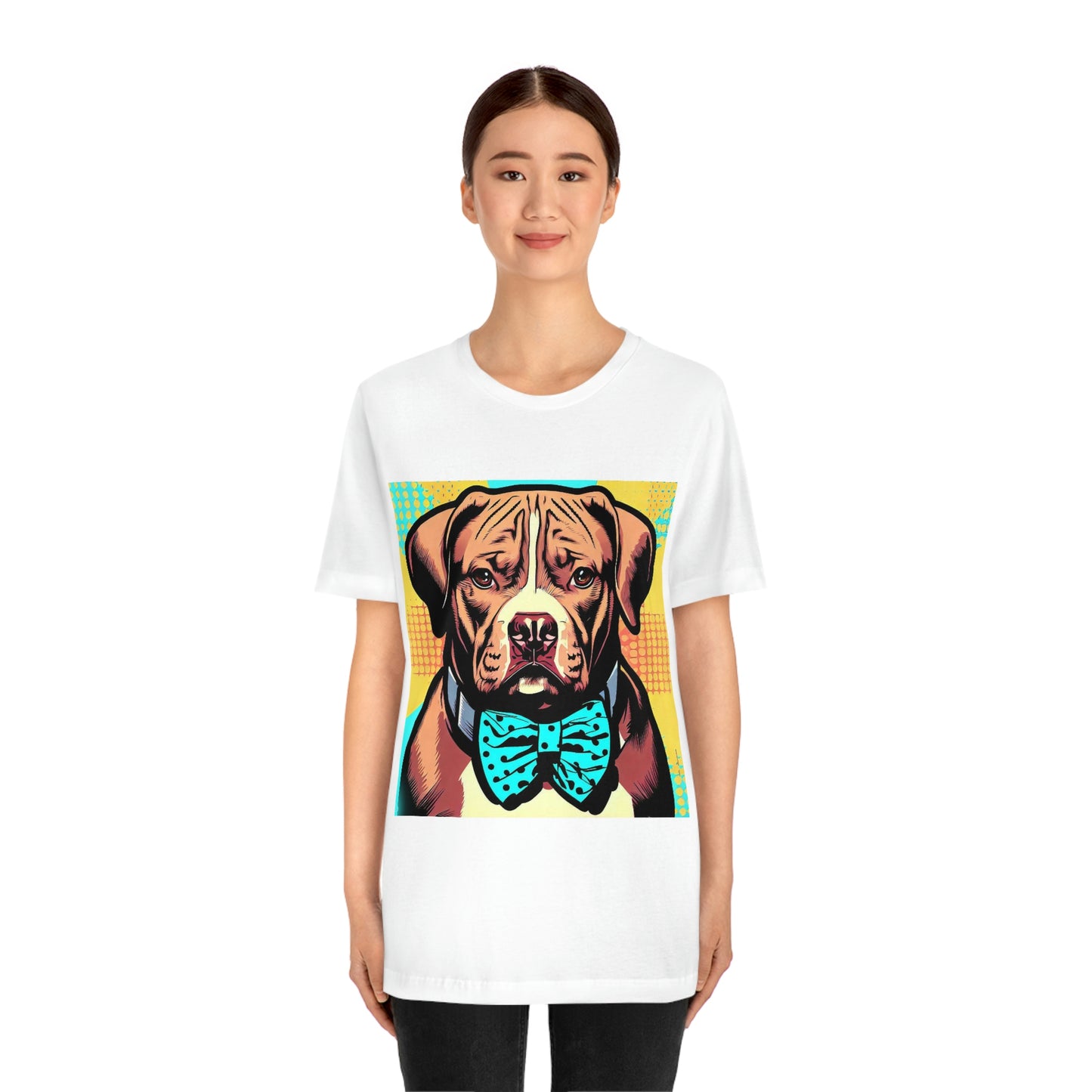 Pop Art Pit Bull in a Bow Tie