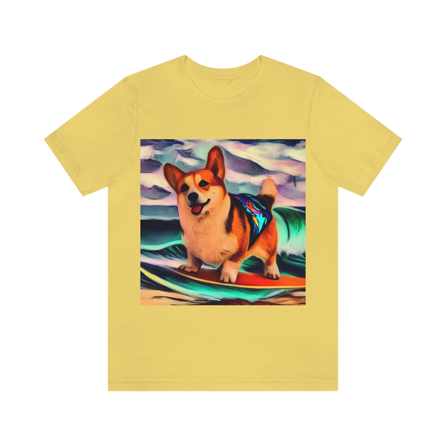 Surfing Corgi