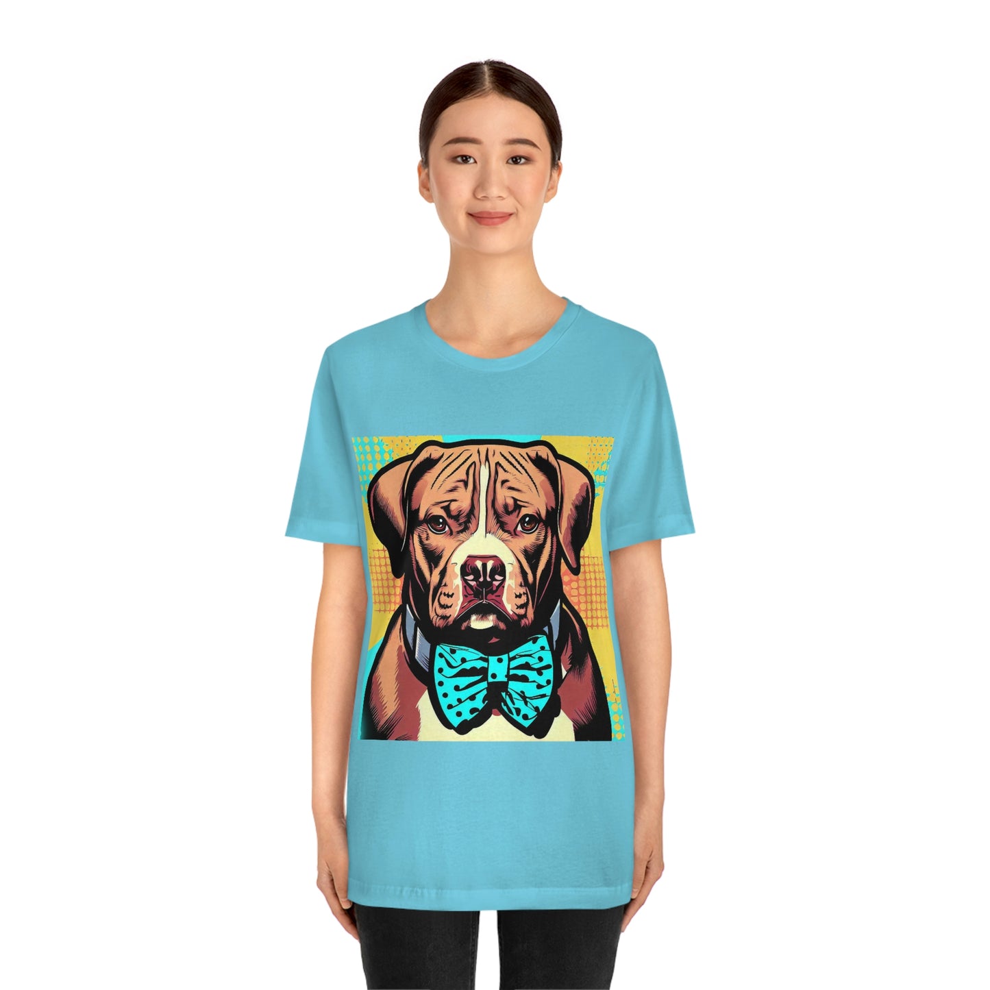 Pop Art Pit Bull in a Bow Tie