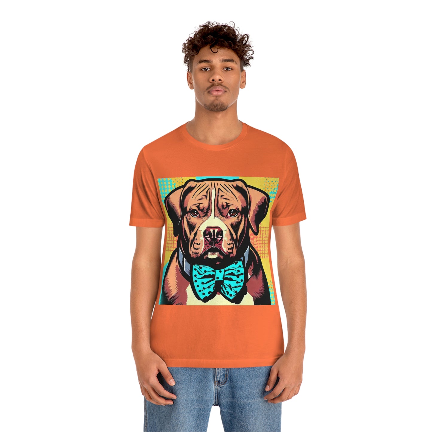 Pop Art Pit Bull in a Bow Tie